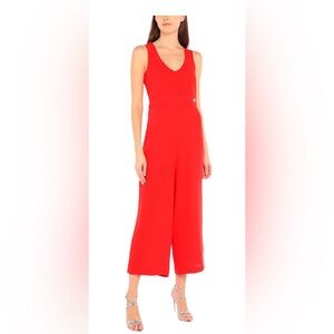 NWT Fornarina Vibrant Red Sleeveless Jumpsuit